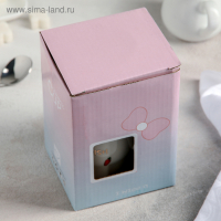 Кружка керамическая с крышкой и ложкой «Морковка», 380 мл, цвет белый Кружка керамическая с крышкой и ложкой «Морковка», 380 мл, цвет белый