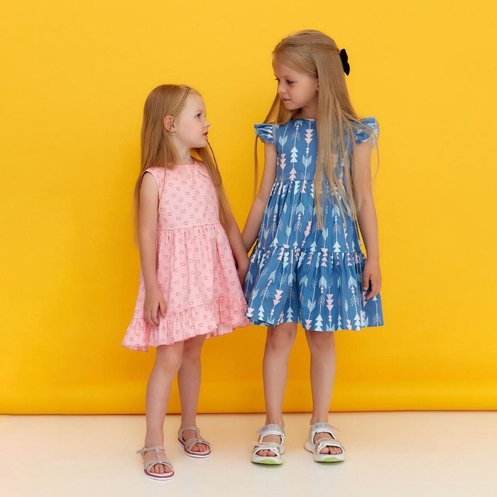 Платье детское KAFTAN &laquo;Сердечки&raquo; р. 98-104