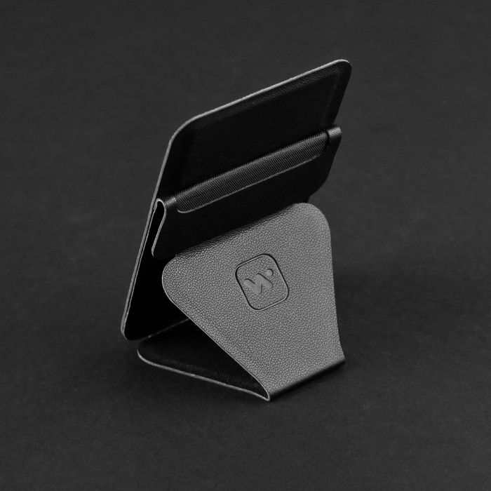 Магнитный кошелёк-подставка Windigo, поддержка Magsafe, для iPhone 12/13/14/15, графитовый чёрный