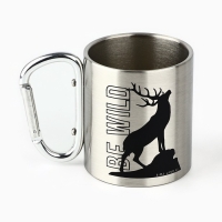 Кружка туристическая с карабином BE WILD, 180 мл Кружка туристическая с карабином BE WILD, 180 мл