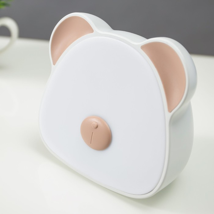 Ночник сенсорный Ночник сенсорный "Мишка" LED 1Вт 3000-6000К USB АКБ бело-бежевый 6х11х10 см RISALUX