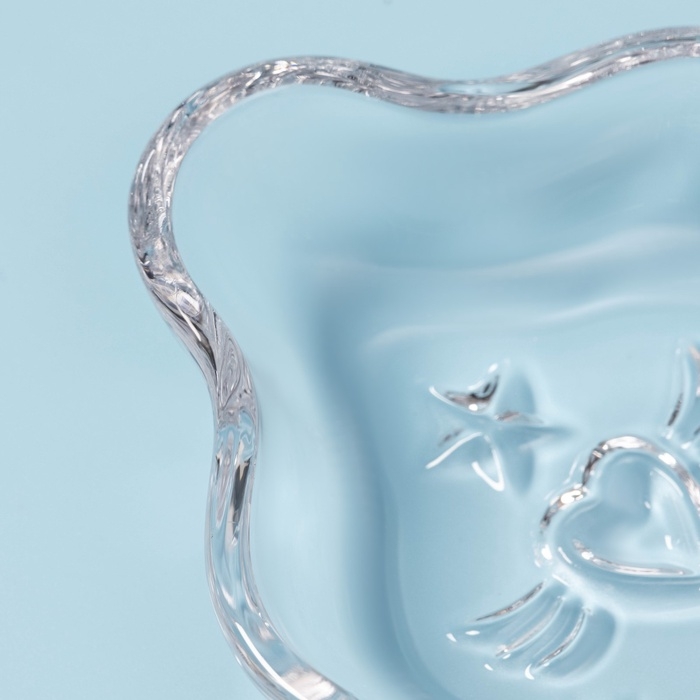 Блюдо «Новогоднее чудо. Ель», 22,2×21,2×2,7 см, стекло, прозрачное Блюдо «Новогоднее чудо. Ель», 22,2×21,2×2,7 см, стекло, прозрачное