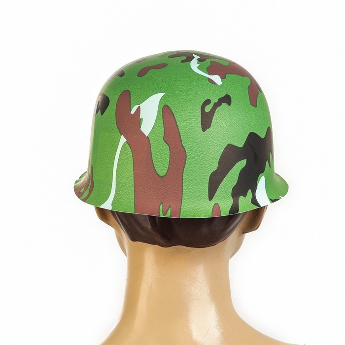 Карнавальная пластиковая каска &laquo;Камуфляж&raquo;