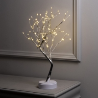 Светодиодный куст «Ива» 45 см, 108 LED, постоянное свечение, батарейки ААх3 (не в комплекте), USB, свечение тёплое белое Светодиодный куст «Ива» 45 см, 108 LED, постоянное свечение, батарейки ААх3 (не в комплекте), USB, свечение тёплое белое