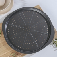 Форма для пиццы перфорированная Доляна, d=35,5 см, антипригарное покрытие Форма для пиццы перфорированная Доляна, d=35,5 см, антипригарное покрытие