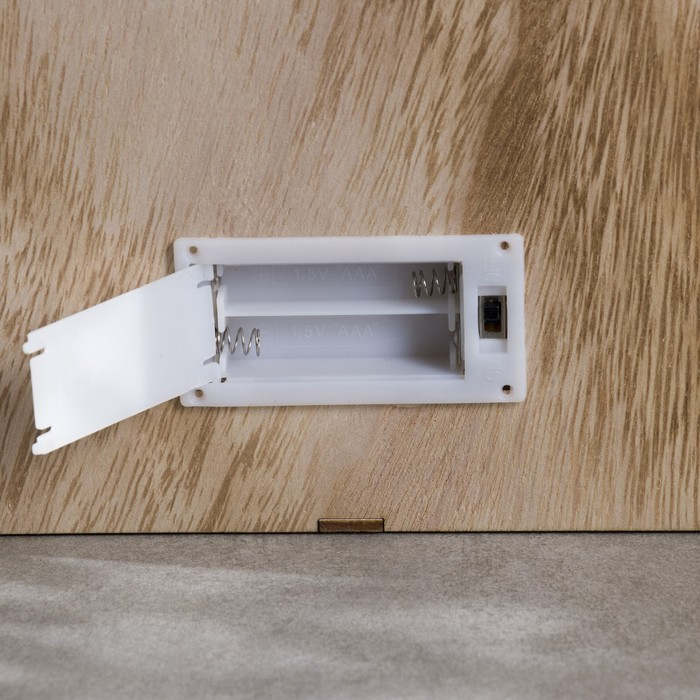 Светодиодная фигура «Олень и снегирь» 22 × 22 × 4 см, дерево, батарейки АААх2 (не в комплекте), свечение тёплое белое Светодиодная фигура «Олень и снегирь» 22 × 22 × 4 см, дерево, батарейки АААх2 (не в комплекте), свечение тёплое белое