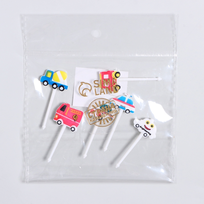 Шпажки &laquo;Транспорт&raquo;, набор 6 шт.