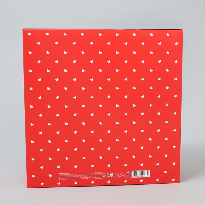 Коробка подарочная складная, упаковка, &laquo;Любовь&raquo;, 26 х 26 х 8 см