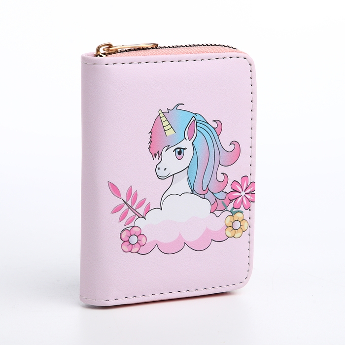 Кошелёк детский на молнии «Выбражулька», цвет розовый Кошелёк детский на молнии «Выбражулька», цвет розовый