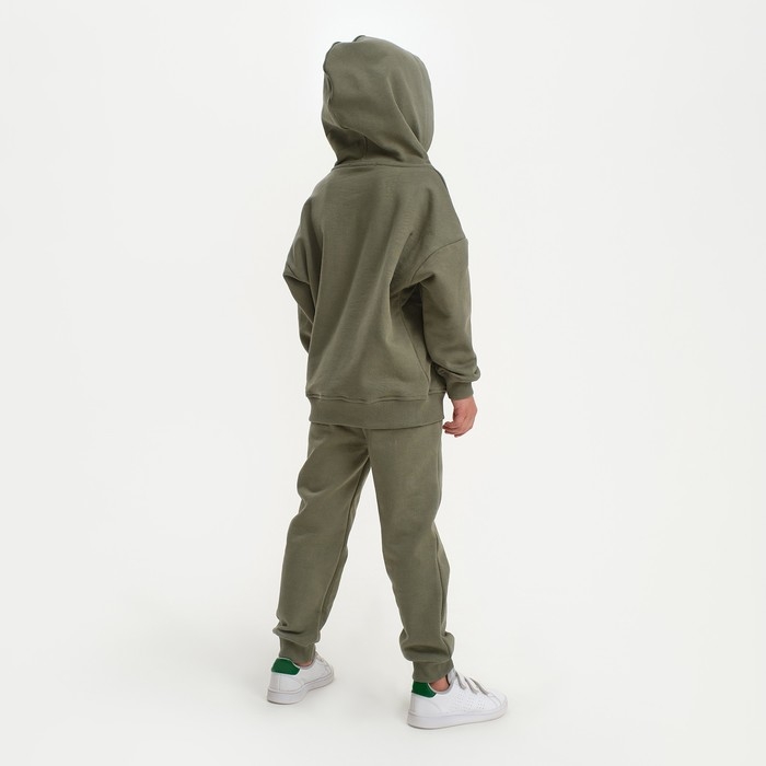 Костюм детский (худи, брюки) KAFTAN Костюм детский (худи, брюки) KAFTAN "Basic line", размер 32 (110-116), цвет хаки