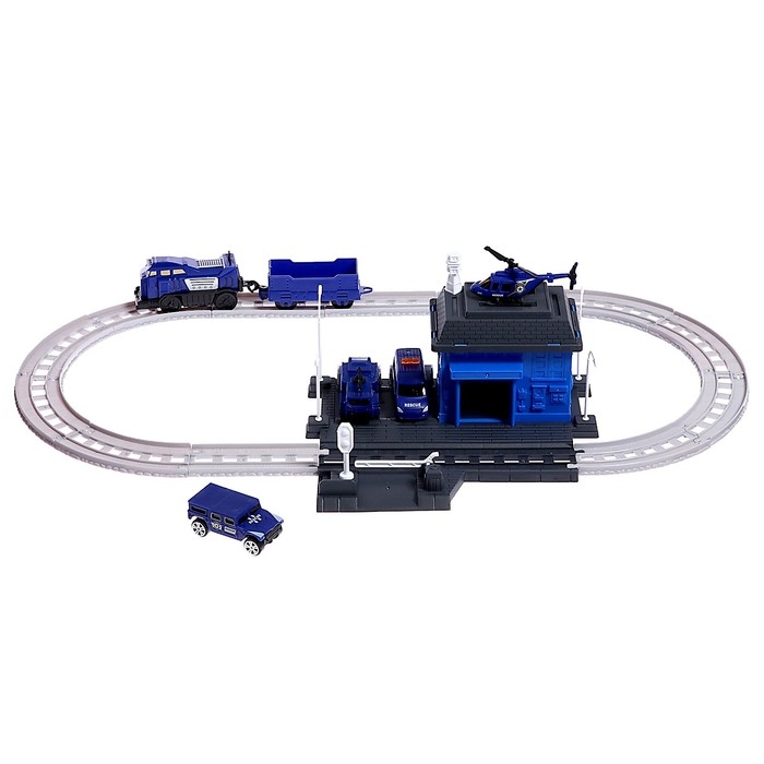 Железная дорога «Полицейский участок», работает от батареек Железная дорога «Полицейский участок», работает от батареек