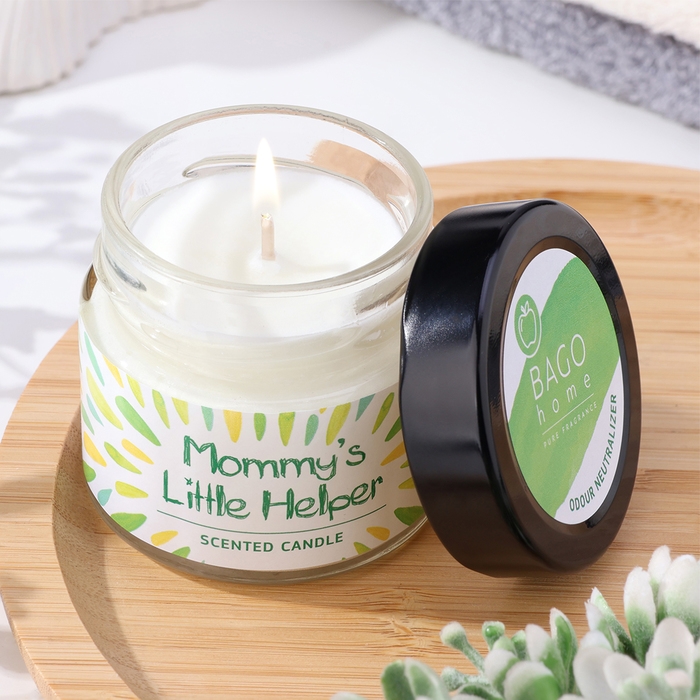 Свеча ароматическая в банке Свеча ароматическая в банке "Яблочный сок", совый воск, 80 г