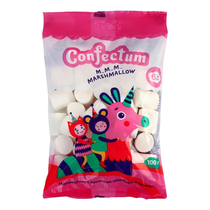 Маршмеллоу Confectum clouds с ароматом пломбира и ванили, 100 г  5488474