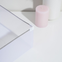 Коробка для хранения обуви выдвижная Доляна Large size, 22&times;34&times;13 см, цвет белый