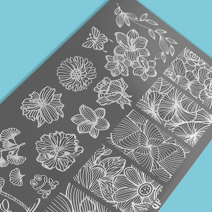 Диск для стемпинга металлический &laquo;Vibe&raquo;, 12 &times; 6 см