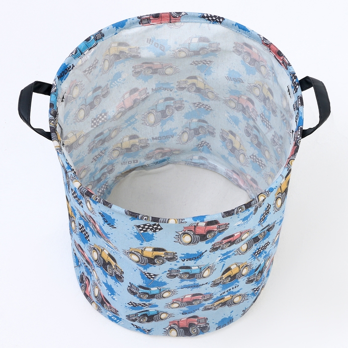 Корзина для игрушек &laquo;Машинки&raquo; 48 &times; 40 &times; 40 см