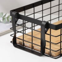 Корзина универсальная SAVANNA &laquo;Эстетика&raquo;, 25&times;18,3&times;10 см, цвет чёрный