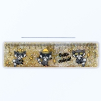 Линейка - шейкер с блёстками &laquo;Будь собой!&raquo;, 15 см