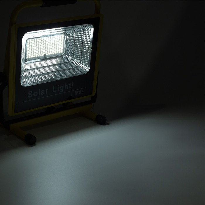 Фонарь-прожектор аккумуляторный, переносной 200 Вт, 20000 мАч, IP67, 28 х 34 см