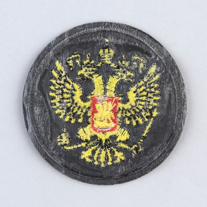 Термонаклейка на одежду &laquo;Орёл&raquo;, диам.6 см