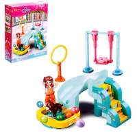 Конструктор Розовая мечта «Площадка для дрессировки», 90 деталей Конструктор Розовая мечта «Площадка для дрессировки», 90 деталей