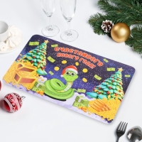 Салфетка новогодняя декоративная "Счастливого Нового Года! 2025" символ года Салфетка новогодняя декоративная "Счастливого Нового Года! 2025" символ года