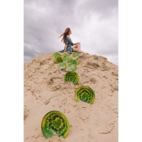 Салатник стеклянный Доляна &laquo;Киви&raquo;, 200 мл, 12&times;2,5 см, цвет зелёный