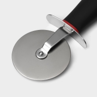 Нож для пиццы и теста Доляна Digma, 19,5 см, d=5,8 см, цвет чёрный Нож для пиццы и теста Доляна Digma, 19,5 см, d=5,8 см, цвет чёрный