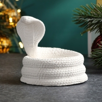 Новый год. Символ 2025. Подсвечник новогодний "Змея кобра" 8х5см Новый год. Символ 2025. Подсвечник новогодний "Змея кобра" 8х5см