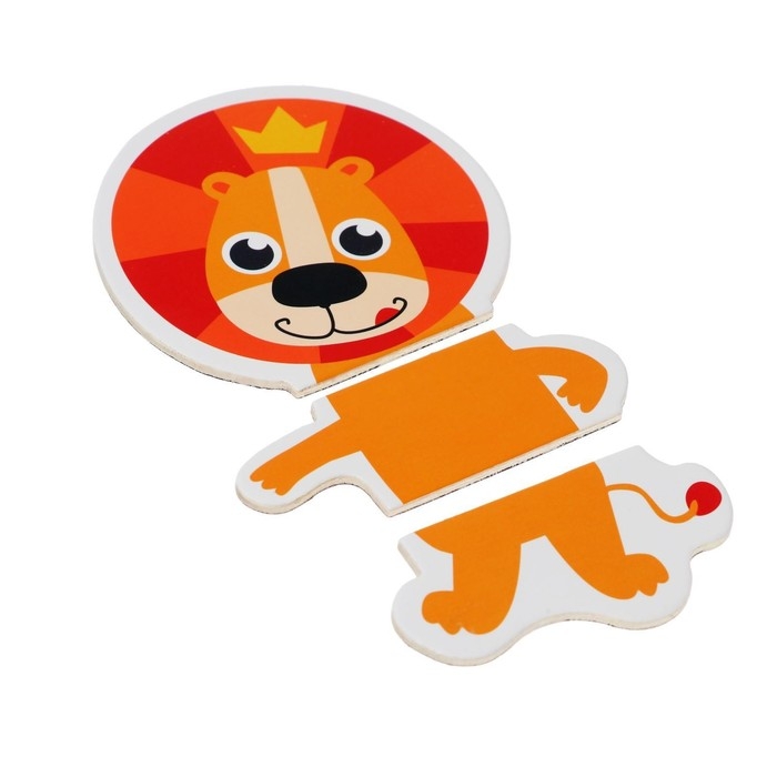 Развивающие магниты &laquo;Собери зверей&raquo; (набор 24 шт)