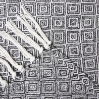 Плед Этель Diamond 220*240 см, цв.черный, 70% хлопок, 30% п/э, 400 гр/м2 Плед Этель Diamond 220*240 см, цв.черный, 70% хлопок, 30% п/э, 400 гр/м2