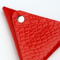 Монетница на кнопке TEXTURA, цвет красный Монетница на кнопке TEXTURA, цвет красный