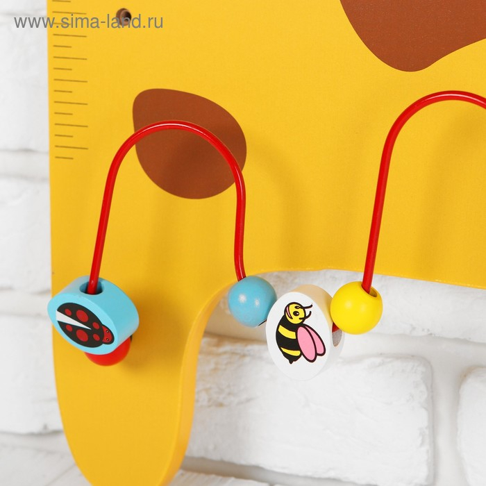 Бизиборд-ростомер &laquo;Жираф&raquo;