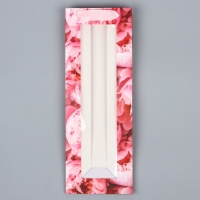 Пакет подарочный под бутылку, упаковка, &laquo;Цветы&raquo;, 36 х 13 х 10 см