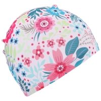Шапочка для плавания детская ONLYTOP Swim &laquo;Цветочный мир&raquo;, тканевая, обхват 46-52 см