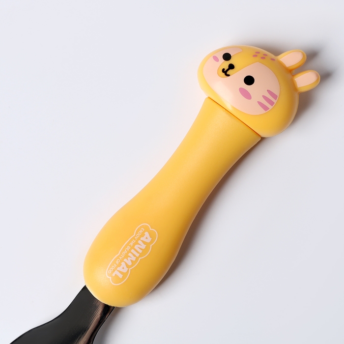 Набор детских столовых приборов в футляре &laquo;Тигрята&raquo;, вилка, ложка