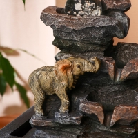 Фонтан "Слоник на скале" 16х20х26 см (с подсветкой) Фонтан "Слоник на скале" 16х20х26 см (с подсветкой)