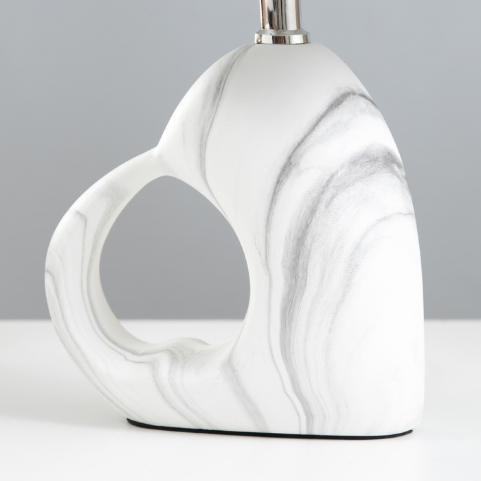 Настольная лампа "Пьет" E14 40Вт белый-серый 23х23х34 см RISALUX