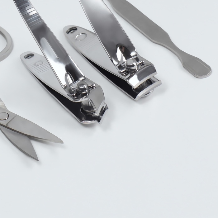 Набор маникюрный &laquo;Нежные пионы&raquo;, 7 предметов, в футляре