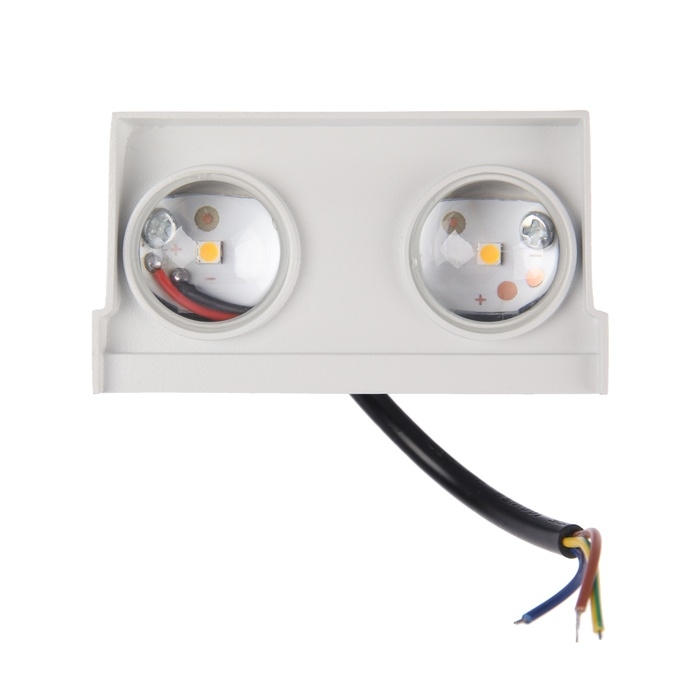 Светильник фасадный &laquo;Каскад&raquo;, FSD-094, 2 Вт, 3000К, 2 луча, IP65, 220 В, металл, белый