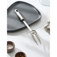 Вилка для мяса из нержавеющей стали Доляна &laquo;Стандарт&raquo;, h=33 cм, цвет серебряный