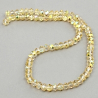 Бусины из стекла, набор 72 шт., размер 1 шт. &mdash; 8 мм, цвет золотой