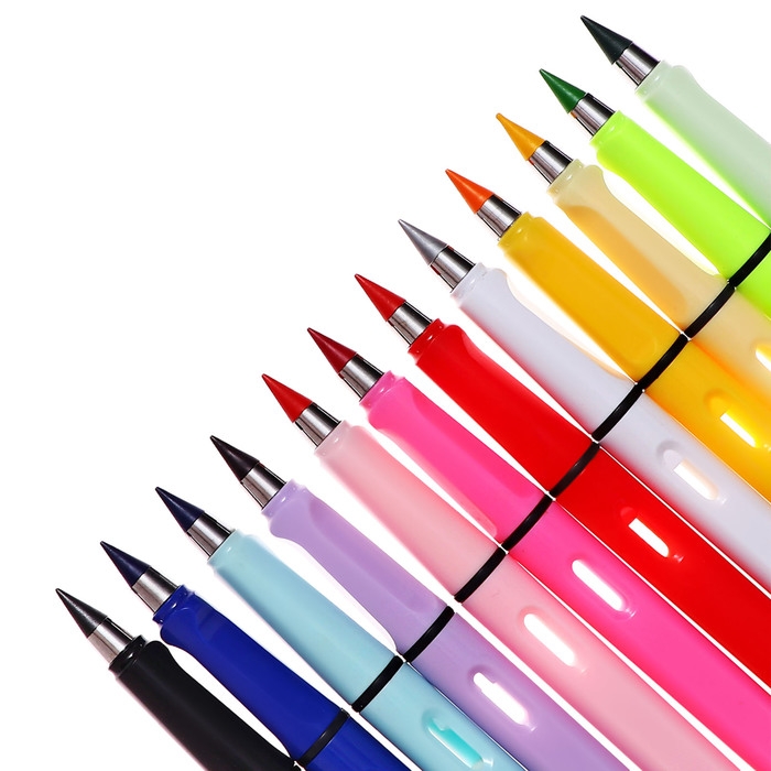 Набор карандашей, 12 цветов, вечные, резиновый декор, Calligrata Набор карандашей, 12 цветов, вечные, резиновый декор, Calligrata