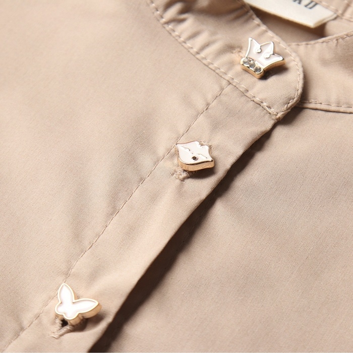 Платье для девочки MINAKU цвет бежевый,  рост 122 см