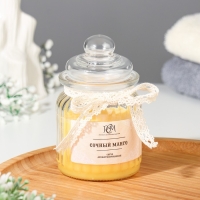 Свеча в банке ароматизированная "Сочный манго" 180гр, время горения 45ч Свеча в банке ароматизированная "Сочный манго" 180гр, время горения 45ч