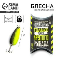 Блесна колеблющаяся &laquo;Лучшему рыбаку №1&raquo;, 3,5 гр, 4 см