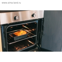 Форма для выпечки Доляна «Жаклин. Хлеб», 30×13 см, антипригарное покрытие, цвет чёрный Форма для выпечки Доляна «Жаклин. Хлеб», 30×13 см, антипригарное покрытие, цвет чёрный