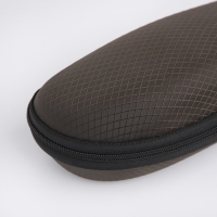 Футляр для очков на молнии, длина 17 см, цвет коричневый