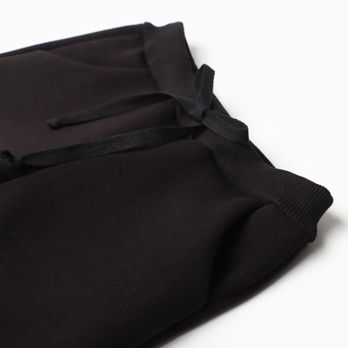 Брюки детские с начёсом, цвет чёрный, рост 158 см Брюки детские с начёсом, цвет чёрный, рост 158 см