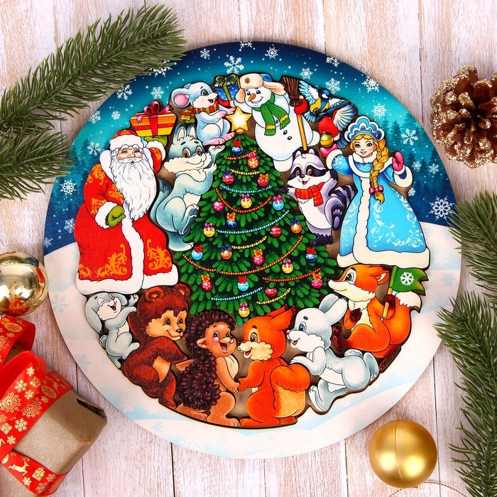 Зоопазл &laquo;Новогодняя сказка&raquo; 15 деталей